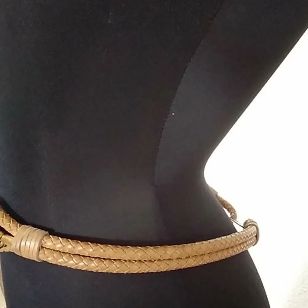 VTG HANDMADE BRAIDED LEATHER BELT - Picture 9 of 16